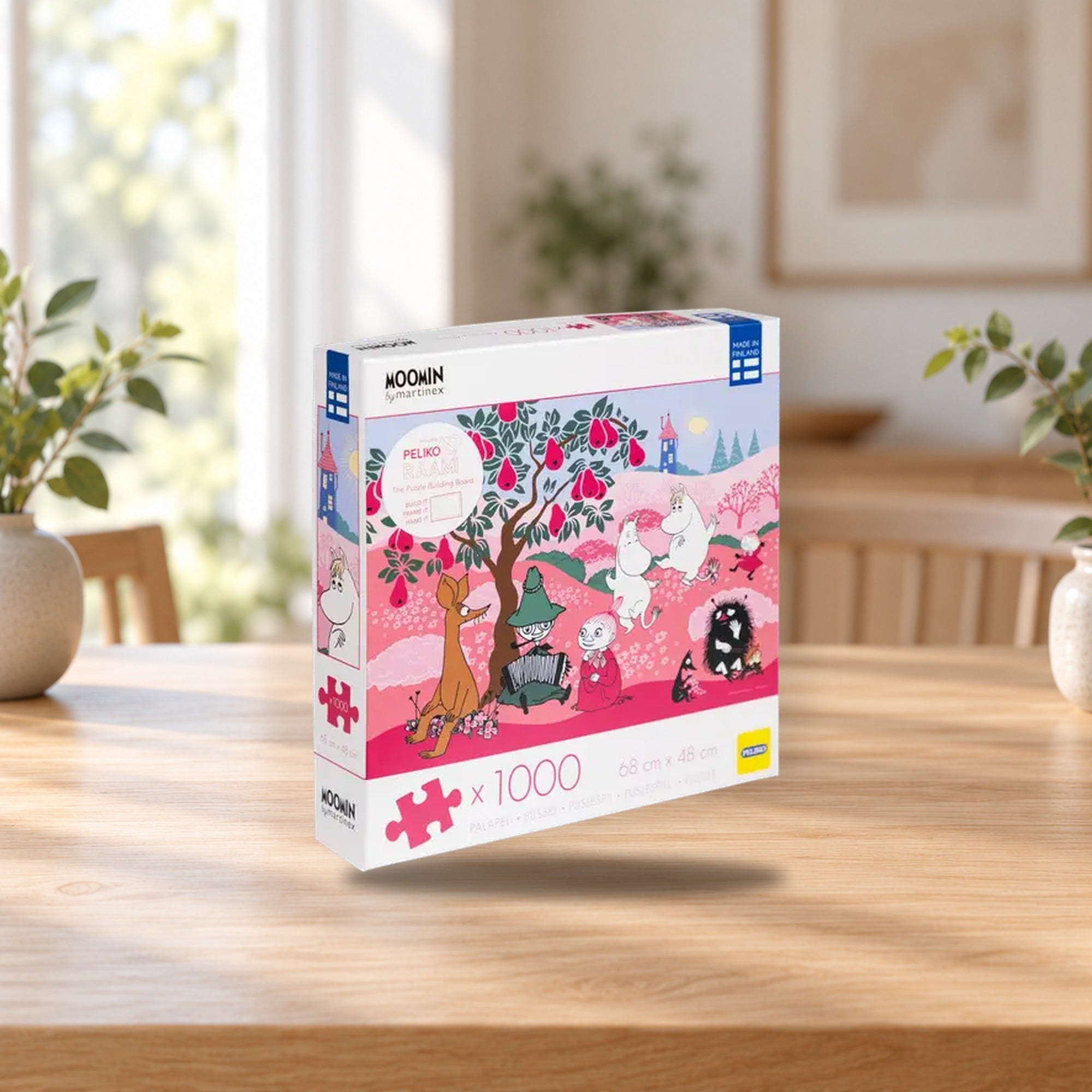 🧩 Martinex Peliko Moomin Puzzle 1000 Pieces – Pear Tree – product photo on a table