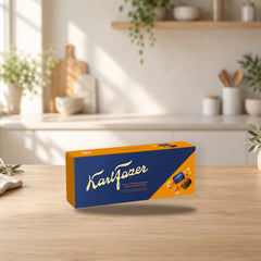 Karl Fazer Salty Toffee Crunch chocolate 1 Box of 250g – product photo on a table