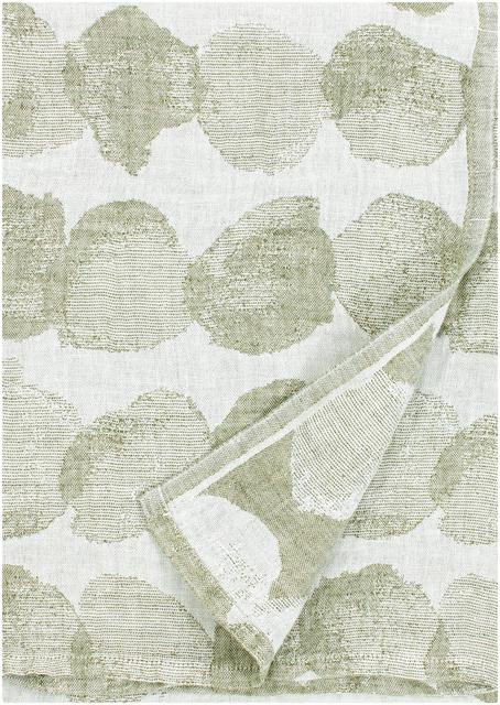 Lapuan Kankurit oversized towel Sade 95x180 cm white-olive - Soposopo