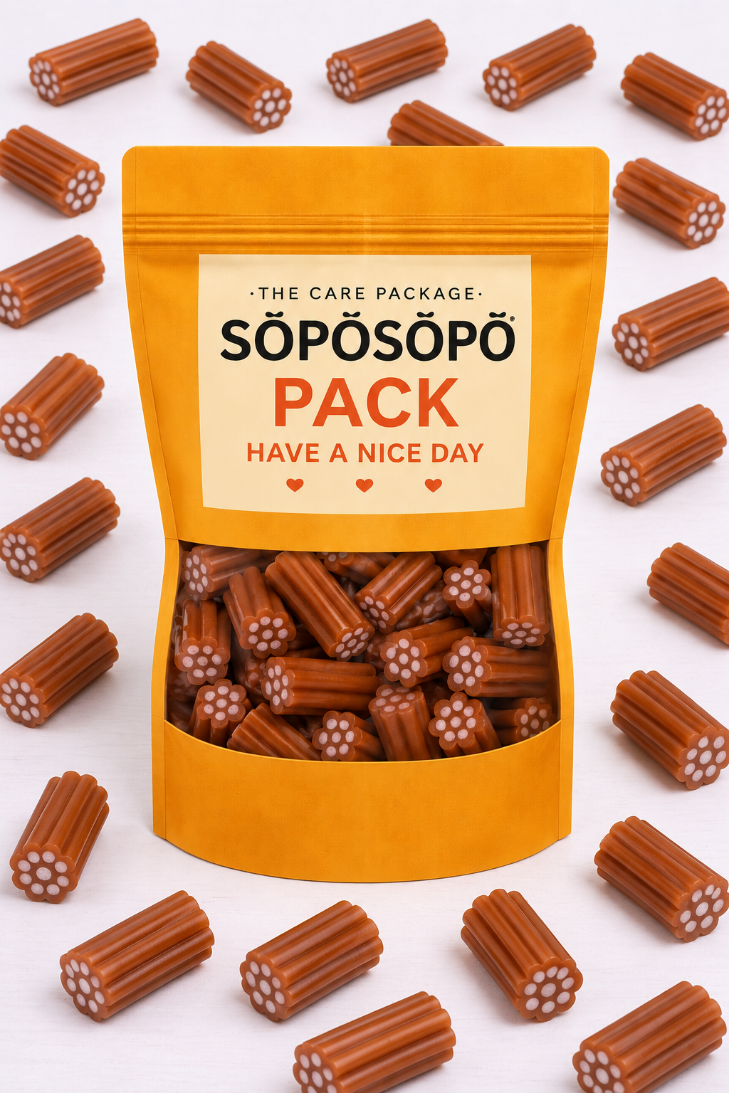 SÖPÖSÖPÖ Scandinavian Treat Pack – Panda Strawberry-Filled Licorice – 150g Nordic Candy Bag – Finnish Soft Licorice with Real Strawberry Filling – Made in Finland soposopo Pack