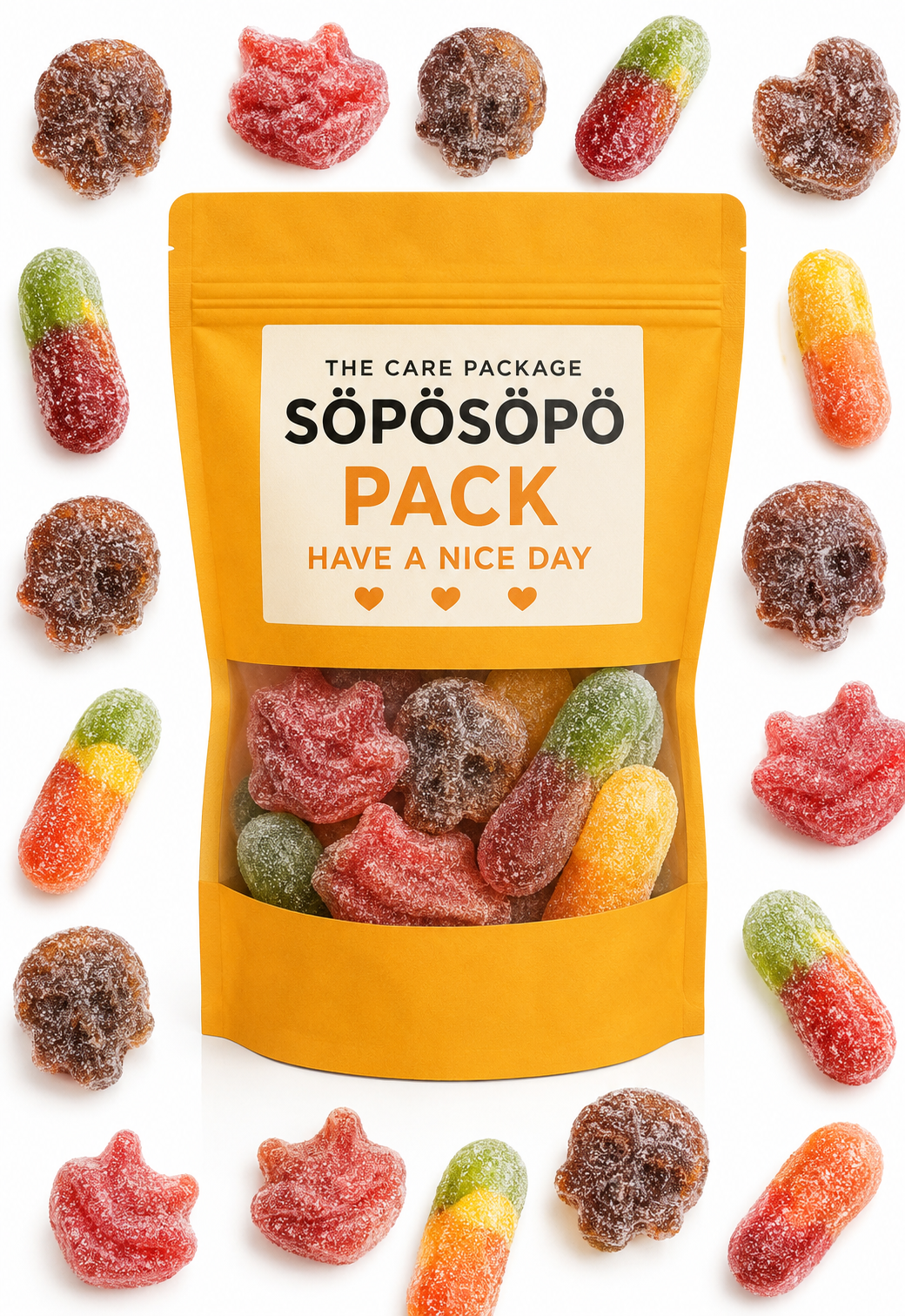 SÖPÖSÖPÖ Scandinavian Treat Pack – Wild Fruit Cola Banana Grapefruit Mix 150g