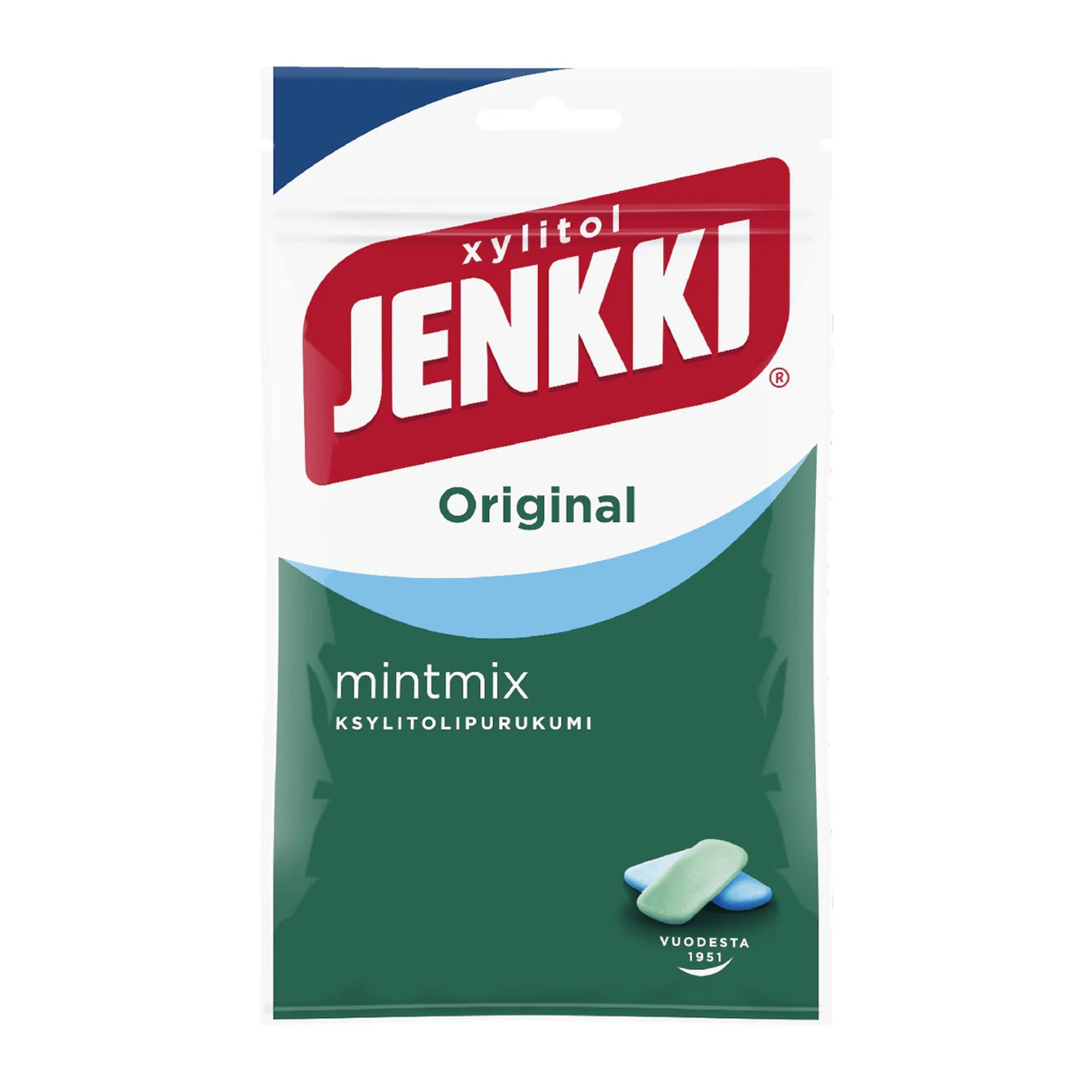 Cloetta Jenkki Mint Mix Chewing Gum 100g – product photo