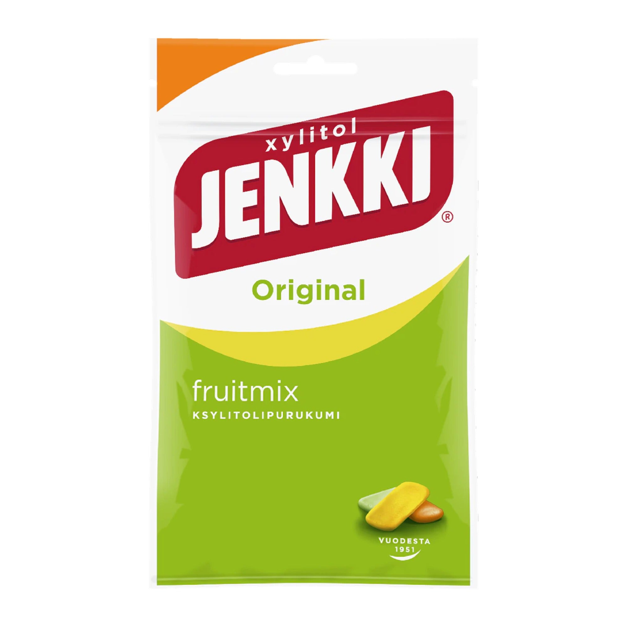 Cloetta Jenkki Fruit Mix Chewing Gum 100g – product photo