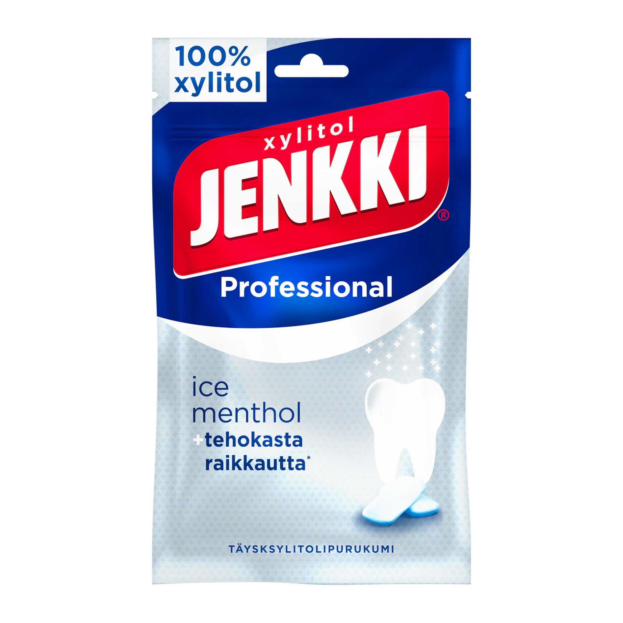 Cloetta Jenkki Xylitol Ice Menthol Chewing Gum 90g – product photo
