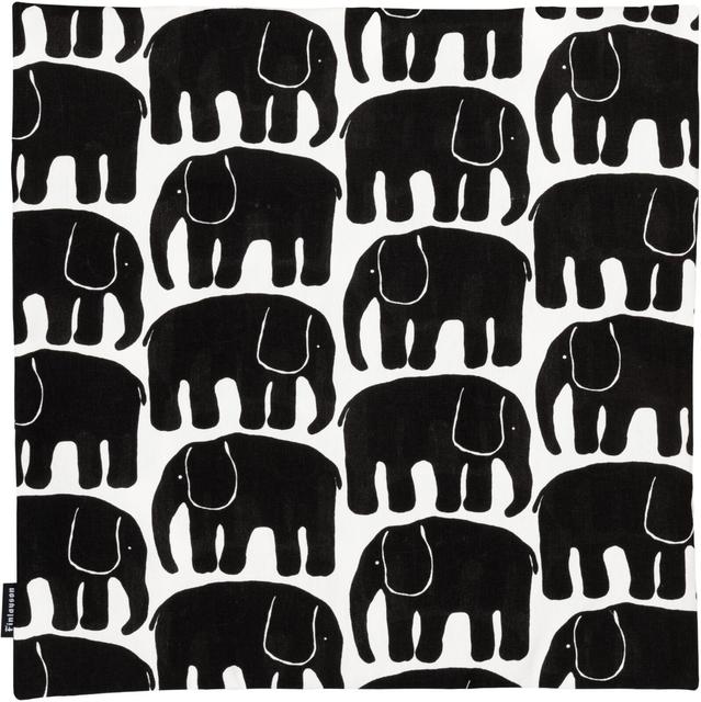 Finlayson cushion cover Elefantti 50x50 cm black/white - Soposopo