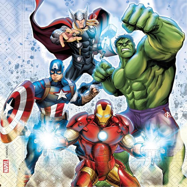 Decorata Napkin Avengers FSC 2-ply 33x33cm - Soposopo