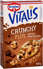 Dr. Oetker Vitalis Crunchy Plus Double Chocolate Muesli 450 g - Soposopo