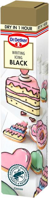 Dr. Oetker Black Writing Icing 25g - Soposopo