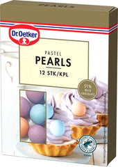 Dr. Oetker Pastel Pearls Chocolate Decorations 12pcs - Soposopo