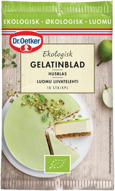 Dr. Oetker Organic Gelatin Sheets 10pcs - Soposopo