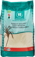 URTEKRAM Organic Golden Cane Sugar 1kg - Soposopo