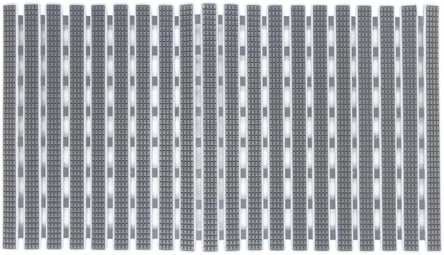 House shower mat with suction cups 38x69 cm gray - Soposopo