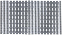 House shower mat with suction cups 38x69 cm gray - Soposopo