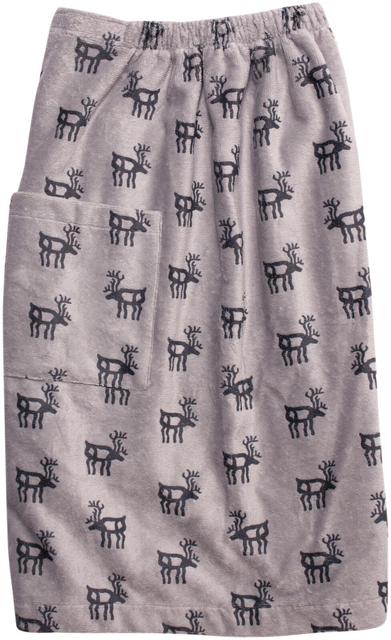 Pikkupuoti men's wrap towel Poro 70x150 cm gray - Soposopo