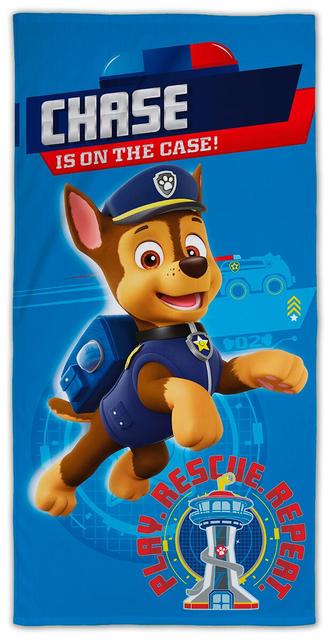 Children's bath towel Paw Patrol 70x140 cm blue - Soposopo