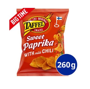 Taffel Sweet Paprika Chips 260g - Finnish Snack - Soposopo