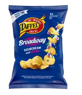 Taffel Broadway Sour Cream & Onion Chips 135g - Soposopo