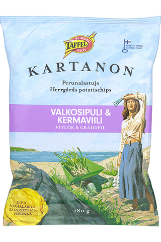Taffel Kartanon garlic & sour cream Snacks 1 Pack of 180g 6.3oz - Soposopo
