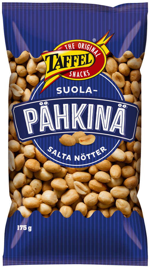 Taffel Nuts salted peanuts 1 Pack of 175g 6.2oz - Soposopo