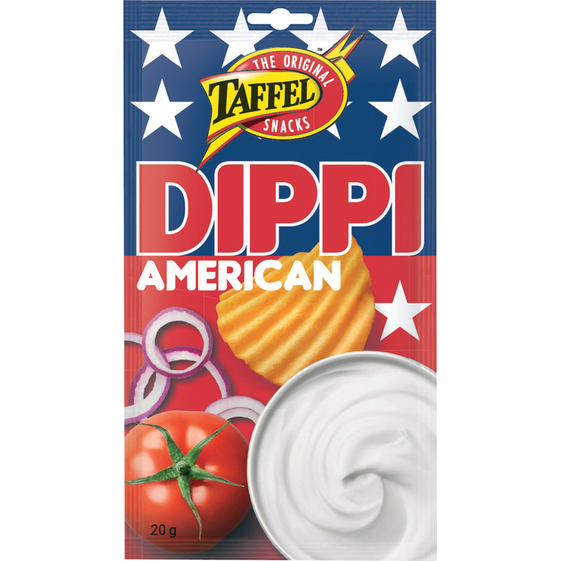 Taffel American dip Snacks 1 Box of 20g 0.7oz - Soposopo