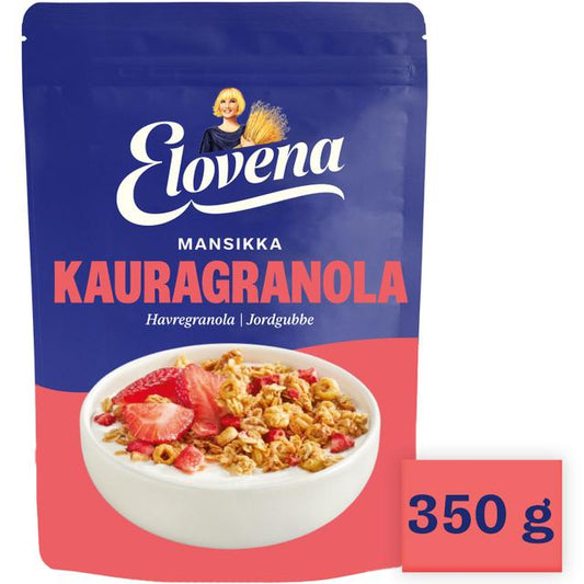 Elovena 350 g strawberry oat granola - Soposopo