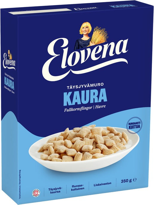 Elovena whole grain oat Cereal 1 Box of 350g 12.3 oz - Soposopo