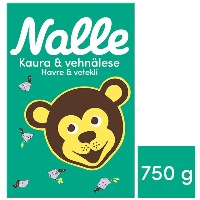 Nalle 750 g Fitness Oats Whole-Grain Oat Flakes with Wheat Bran - Soposopo