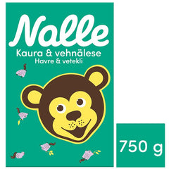 Nalle 750 g Fitness Oats Whole-Grain Oat Flakes with Wheat Bran - Soposopo