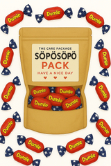 SÖPÖSÖPÖ Scandinavian Treat Pack – Dumle Original Toffee – 150g Nordic Candy Bag – Soft Toffee Covered in Milk Chocolate – Joyful Finnish Classic soposopo pack