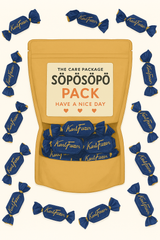 SÖPÖSÖPÖ Scandinavian Treat Pack – Karl Fazer Milk Chocolate – 150g Nordic Candy Bag – Finland’s Favorite Chocolate – Smooth & Creamy soposopo pack
