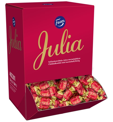 Fazer Julia Original Chocolate 1 Box of 3kg 6.3oz - Soposopo
