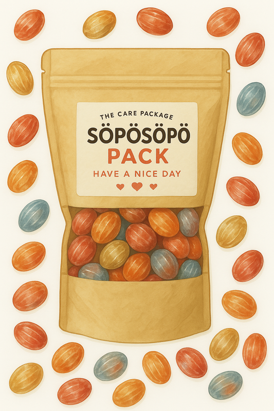 SÖPÖSÖPÖ Scandinavian Treat Pack – Tyrkisk Peber Hot & Sour – 150g Nordic Candy Bag – Fruity Shell with Salty Licorice Core – Vegan – Bold Nordic Mix soposopo pack