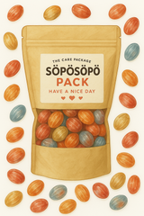 SÖPÖSÖPÖ Scandinavian Treat Pack – Tyrkisk Peber Hot & Sour – 150g Nordic Candy Bag – Fruity Shell with Salty Licorice Core – Vegan – Bold Nordic Mix soposopo pack