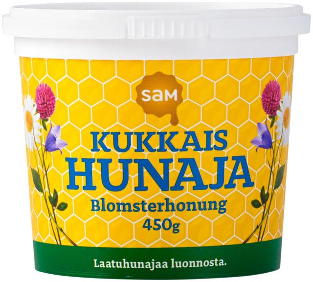 Hunajainen SAM Flower Honey 450g - Soposopo