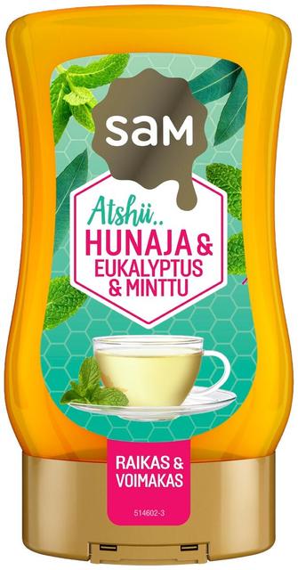 Hunajainen SAM EUCALYPTUS Honey with Eucalyptus & Mint 250g - Soposopo