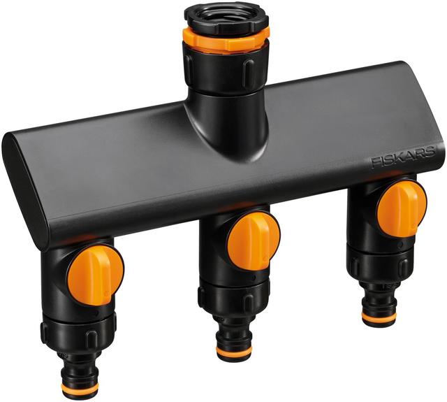 Fiskars Comfort Faucet Connector, Three UT On/Off - Soposopo