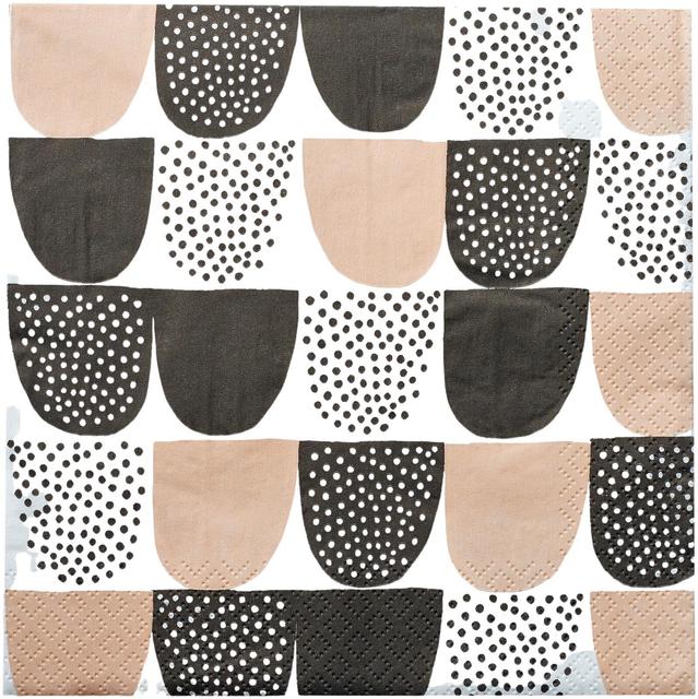 Havi-Kauniste Tissue Napkin Sugar Beige 24cm 20pcs - Soposopo