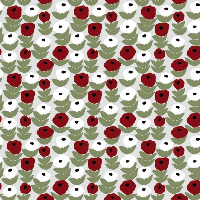 Havi-Kauniste Tissue Napkin Flora Green-Red 24cm 20pcs - Soposopo