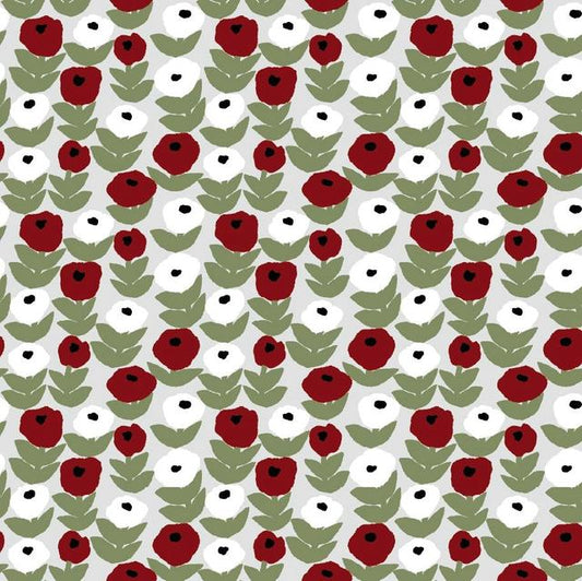 Havi-Kauniste Tissue Napkin Flora Green-Red 24cm 20pcs - Soposopo