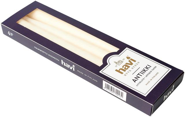 Havi Antique Candle Champagne 28cm 4pcs 8h - Soposopo