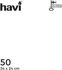 Havi 50pcs/24cm White Tissue Napkin - Soposopo