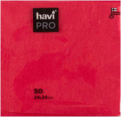 Havi Pro Dream Celebration Decorative Napkin Set Red. Green. Gold. Wine 24cm 50pcs - Soposopo