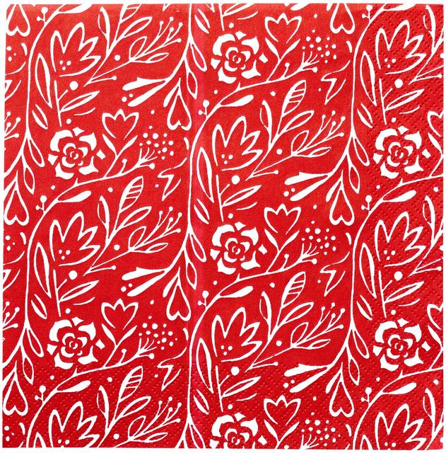 Havi Saana Red Napkin 20pcs/33cm - Soposopo