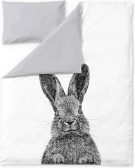 Finlayson Pupu children's duvet set black/white 120x160+40x60 cm - Soposopo