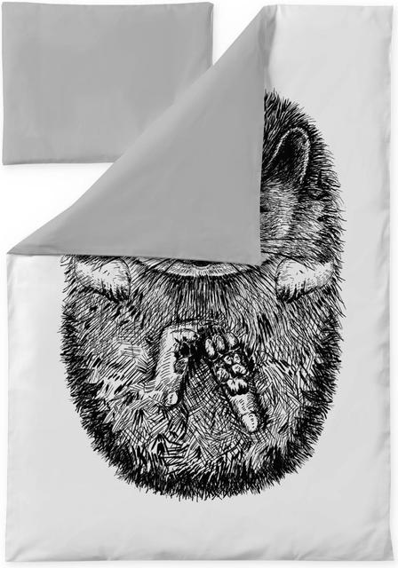 Finlayson Siili duvet set black/white 85x125+40x60 cm - Soposopo