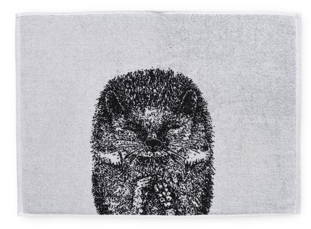 Finlayson hand towel Hedgehog 50x70 cm black/white - Soposopo