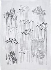 Finlayson kitchen towel Ohikiitävät 50x70 cm 2 pcs black/white - Soposopo