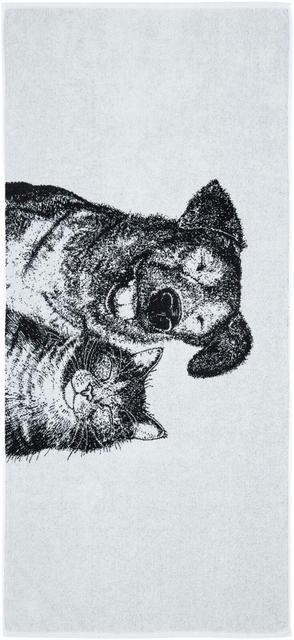 Finlayson bath towel Selviytyjät 70x150 cm black/white - Soposopo