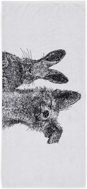 Finlayson bath towel Pupu ja Kettu 70x150 cm black/white - Soposopo