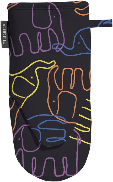 Finlayson oven mitt Elefantti Villi 15x30 cm multi/black - Soposopo